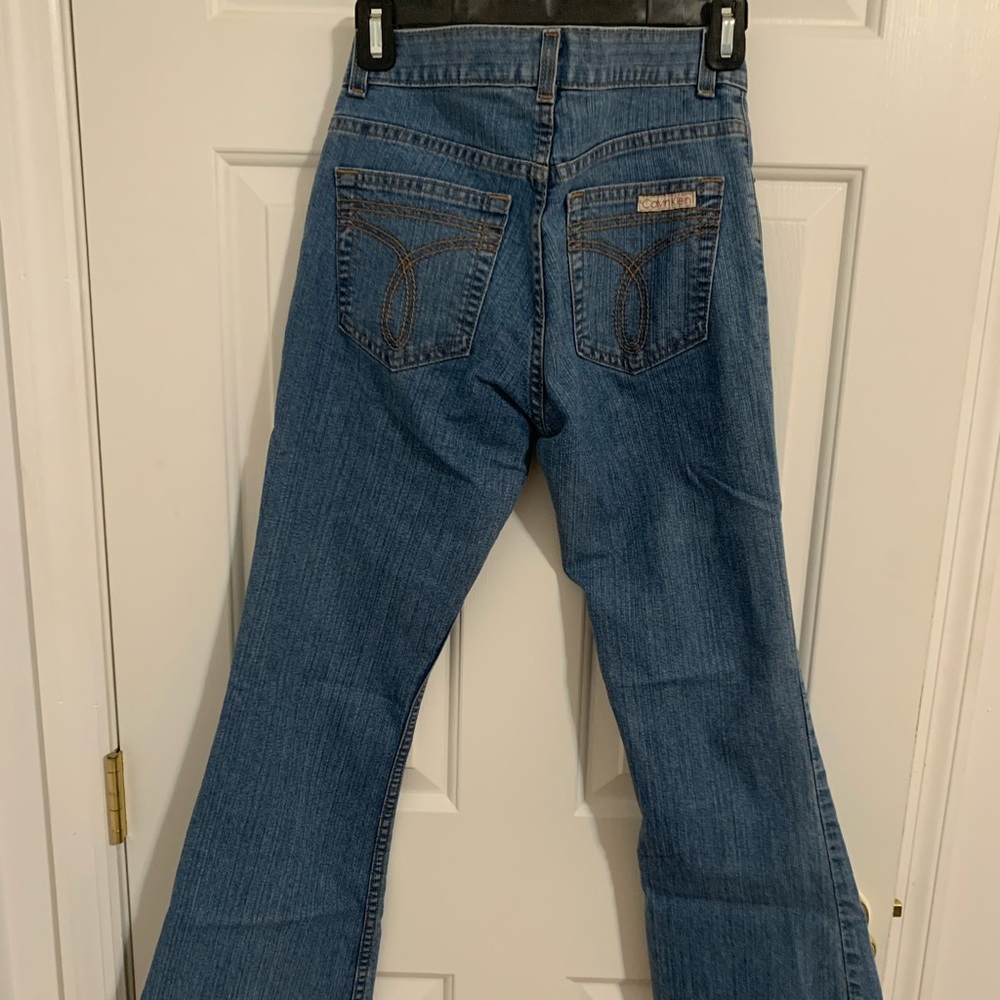 Calvin Klein, Size 7, Blue, Flare Jeans